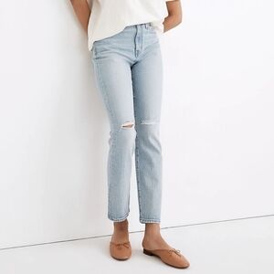 Madewell Dumas Wash The High-Rise Slim Crop Ripped Edition Boy Jeans 25 …
